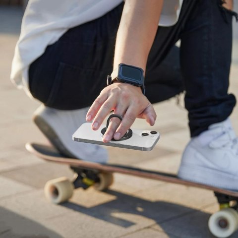 Uchwyt magnetyczny ESR HaloLock Magnetic MagSafe Ring Stand na telefon palec Czarny