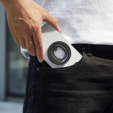 Uchwyt magnetyczny ESR HaloLock Magnetic MagSafe Ring Stand na telefon palec Czarny
