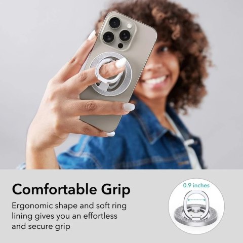 Uchwyt magnetyczny ESR HaloLock Magnetic MagSafe Ring Stand na telefon palec Rhinestone