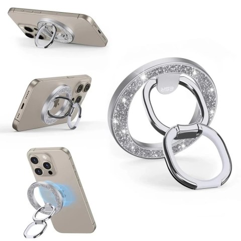 Uchwyt magnetyczny ESR HaloLock Magnetic MagSafe Ring Stand na telefon palec Rhinestone