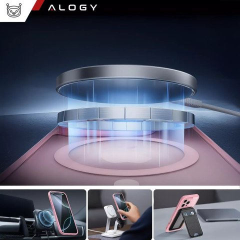 3w1 Zestaw Etui Hybrydowe + Szkło do Apple iPhone 16 Pro Max obudowa ochronna Hybrydowe MagSafe z ochroną obiektywu case + 2x Sz