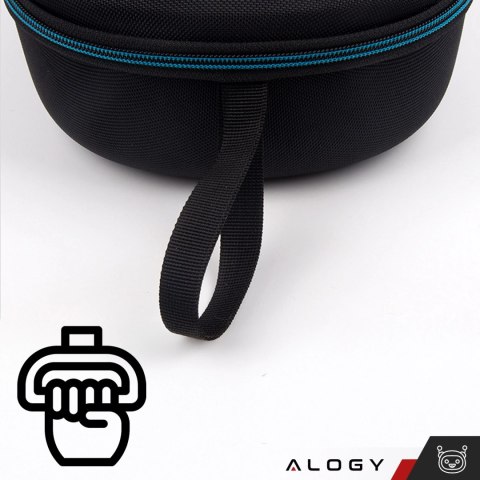 Etui ochronne do Oculus Meta Quest 3 Alogy Hard Case obudowa pokrowiec na okulary gogle VR + ochrona okularu Czarne