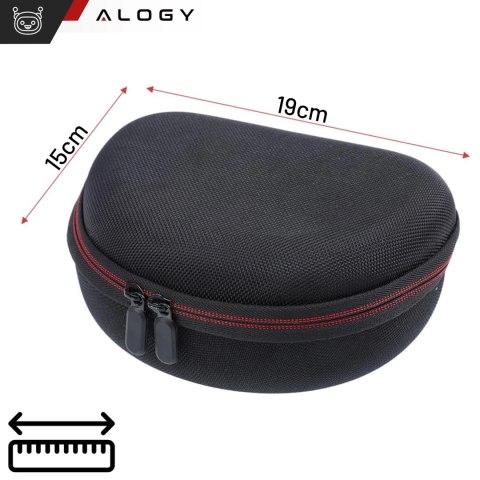 Etui ochronne na słuchawki do JBL Tune 600/510/500/460/450 Alogy Hard Case obudowa ochronna na zamek Czarne