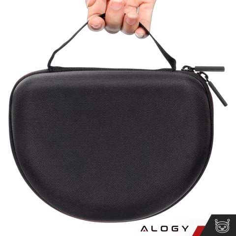 Etui ochronne na słuchawki do JBL Tune 600/510/500/460/450 Alogy Hard Case obudowa ochronna na zamek Czarne