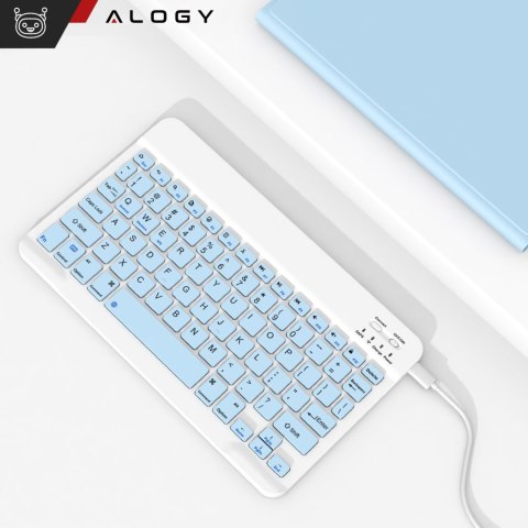Etui ochronne z klawiaturą Alogy Keyboard case z miejscem na rysik klawiatura bezprzewodowa do Apple iPad 11 2025 / iPad 10.9 20