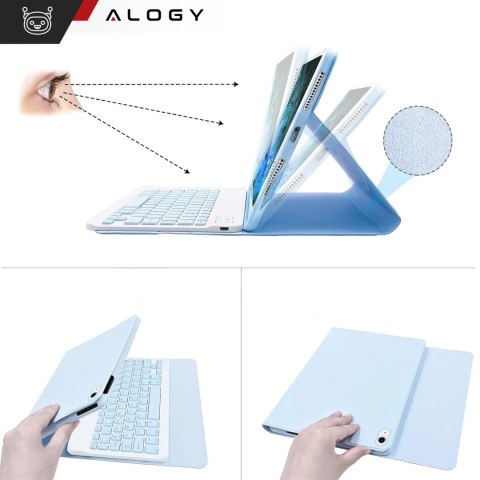 Etui ochronne z klawiaturą Alogy Keyboard case z miejscem na rysik klawiatura bezprzewodowa do Apple iPad 11 2025 / iPad 10.9 20