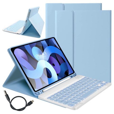 Etui ochronne z klawiaturą Alogy Keyboard case z miejscem na rysik klawiatura bezprzewodowa do Apple iPad 11 2025 / iPad 10.9 20