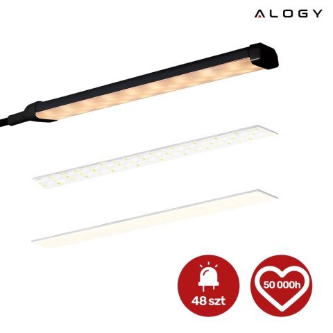 Lampka biurkowa LED Alogy LED lamp oświetlenie z elastycznym ramieniem do biurka ramy łóżka