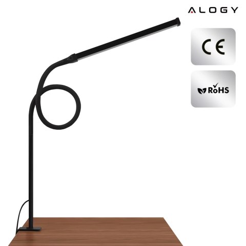 Lampka biurkowa LED Alogy LED lamp oświetlenie z elastycznym ramieniem do biurka ramy łóżka