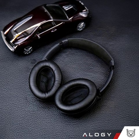 Nauszniki 2x wymienne pady gąbki do słuchawek do Bose QC35 QC25 QC15 2 AE2 QC2 Alogy Earpads Czarne
