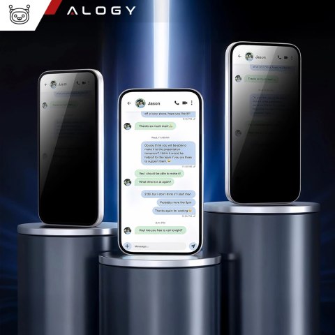 Szkło hartowane Prywatyzujące do Samsung Galaxy S23 matowa ochrona na ekran Alogy Privacy Glass