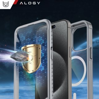 Etui ochronne na telefon do Apple iPhone 16 Pro Alogy Shield360 MagCase™️ do MagSafe obudowa z ochroną wyświetlacza i aparatu Ti