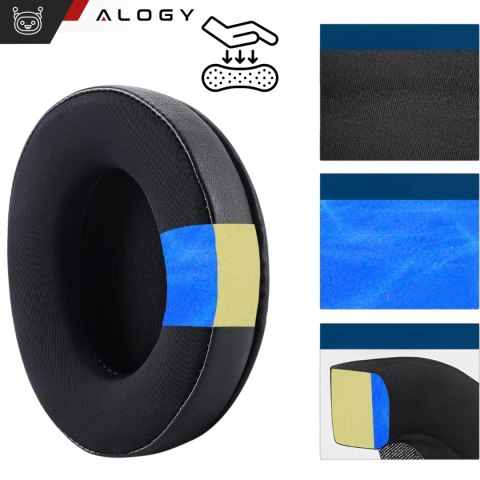Nauszniki 2x wymienne pady gąbki do słuchawek do HyperX Cloud I / II / Alpha / Pro / S / X / Core / Stinger / Flight