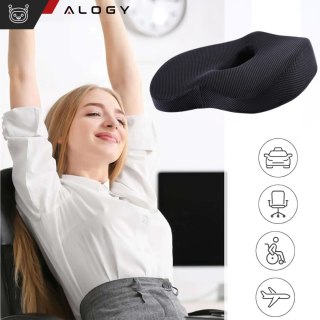 Poduszka ortopedyczna do siedzenia Alogy Seat Pillow do auta na krzesło do biurka siedzisko na fotel z pianką Memory Foam zapami