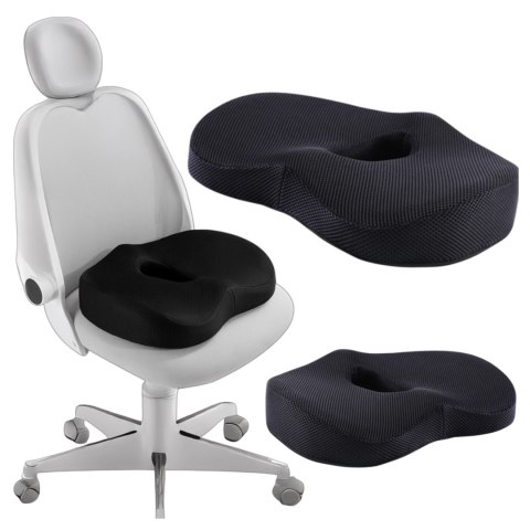 Poduszka ortopedyczna do siedzenia Alogy Seat Pillow do auta na krzesło do biurka siedzisko na fotel z pianką Memory Foam zapami