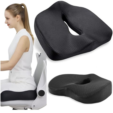 Poduszka ortopedyczna do siedzenia Alogy Seat Pillow do auta na krzesło do biurka siedzisko na fotel z pianką Memory Foam zapami