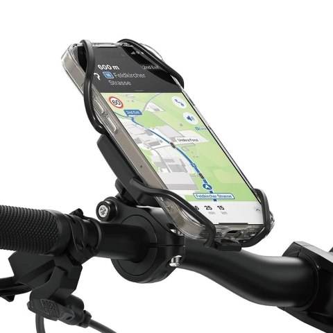 Uchwyt rowerowy Ringke Quick and Go Bike Mount do telefonu na kierownicę na rower motor hulajnoga Czarny