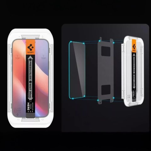 2x Szkło Hartowane Spigen Glas.Tr "Ez Fit" 2-Pack do iPhone 16 Pro Clear