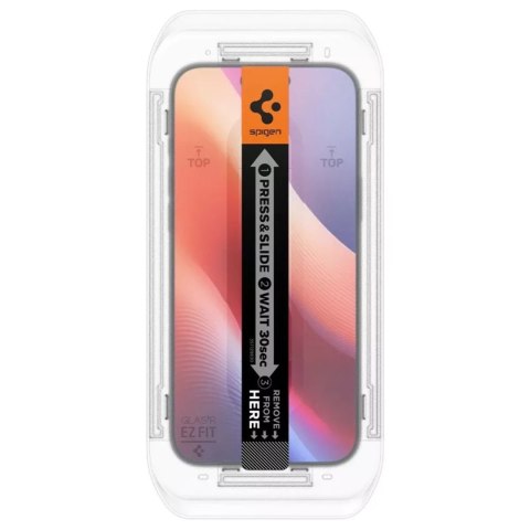 2x Szkło Hartowane Spigen Glas.Tr "Ez Fit" 2-Pack do iPhone 16 Pro Clear