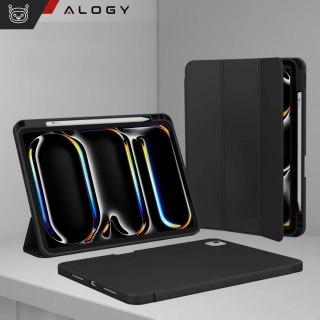 Etui ochronne z miejscem na rysik do Apple iPad Air 13" 2024/2025, iPad Pro 12.9" 2018-2022 Alogy Book Cover Case obudowa na tab