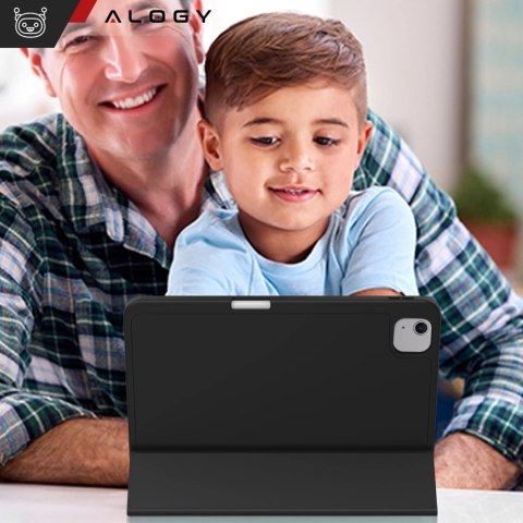 Etui ochronne z miejscem na rysik do Apple iPad Air 13" 2024/2025, iPad Pro 12.9" 2018-2022 Alogy Book Cover Case obudowa na tab