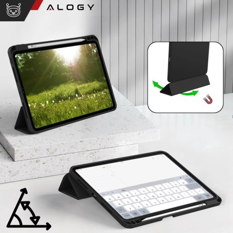 Etui ochronne z miejscem na rysik do Apple iPad Air 13" 2024/2025, iPad Pro 12.9" 2018-2022 Alogy Book Cover Case obudowa na tab