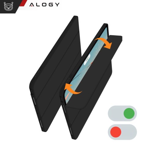 Etui ochronne z miejscem na rysik do Apple iPad Air 13" 2024/2025, iPad Pro 12.9" 2018-2022 Alogy Book Cover Case obudowa na tab