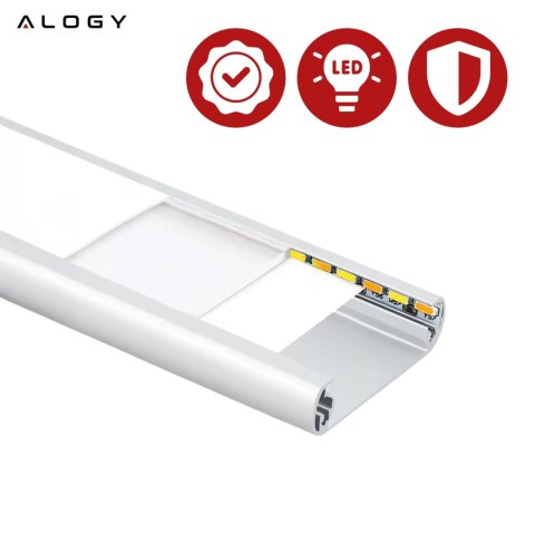 Lampka szafkowa z czujnikiem ruchu Listwa Alogy Motion Sensor LED Light 20cm do garderoby szafy kuchni Srebrna