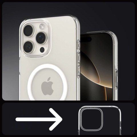 Etui do iPhone 16 Pro Max Spigen Liquid Crystal Mag Magsafe obudowa ochronna na telefon Clear