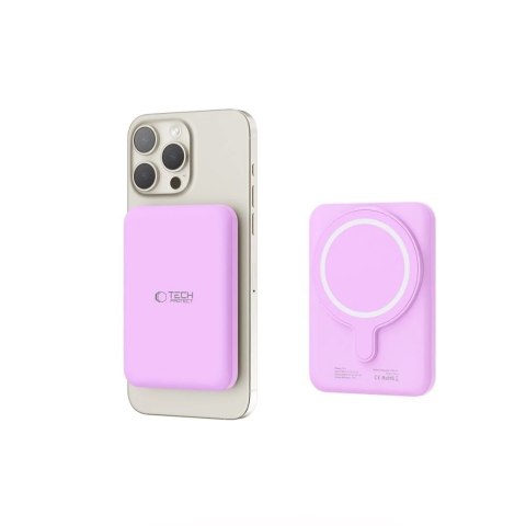 Powerbank magnetyczny PB10 Lifemag Magsafe Power Bank 5000mah Lilac