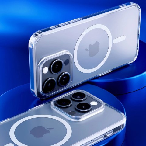 Etui do Apple iPhone 16 Pro do MagSafe 3mk MagCase wzmocniona obudowa pancerne plecki przezroczyste