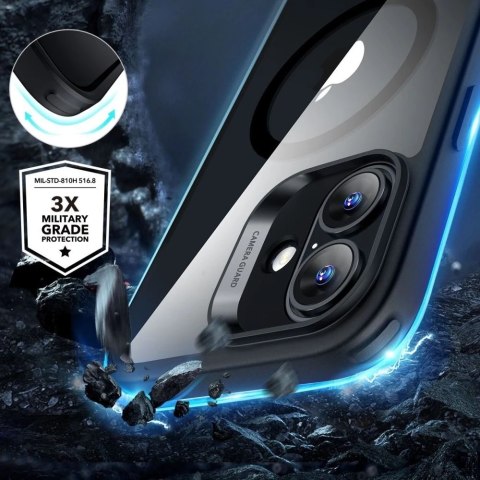 Etui obudowa ESR Classic Hybrid Halolock Magsafe & Tempered Glass do iPhone 16 Clear/Black