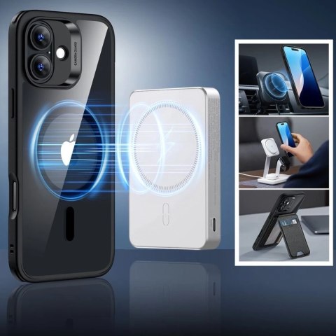 Etui obudowa ESR Classic Hybrid Halolock Magsafe & Tempered Glass do iPhone 16 Clear/Black