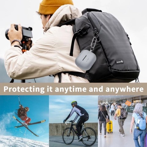 Etui ochronne Silicone Hook do Samsung Galaxy Buds 3 / 3 Pro Black