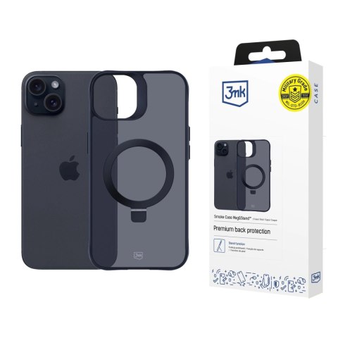 Apple iPhone 15 - 3mk Smoke Case Mag&Stand