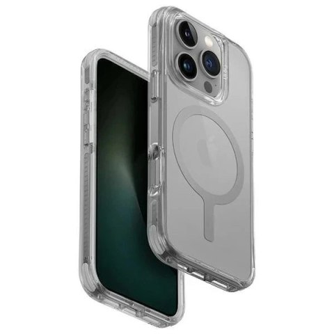 Etui UNIQ Combat do iPhone 16 Pro 6.3" Magclick Charging Szary/Stone Grey