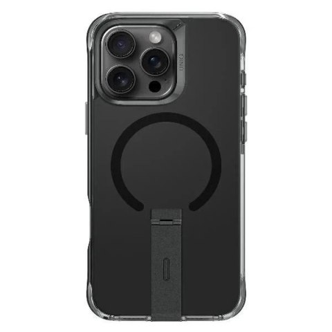 Etui UNIQ Eleva with Vertica Stand do iPhone 16 Pro 6.3" Czarny/Carbon Black