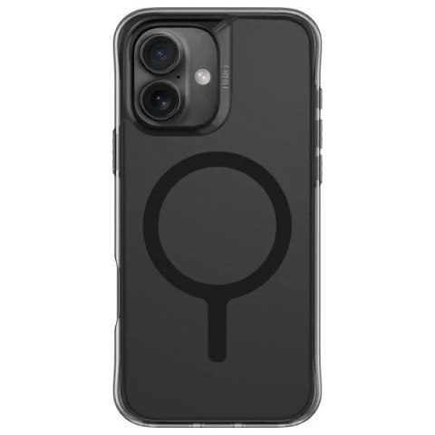 Etui UNIQ LifePro Xtreme do iPhone 16 6.1" Magclick Charging Czarny/Frost Smoke
