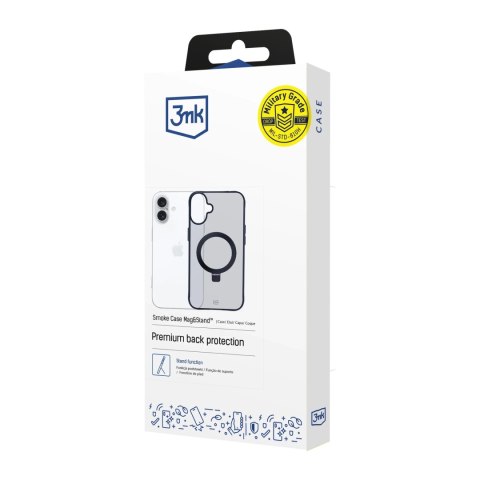 Etui do Apple iPhone 16 3mk Smoke Case Mag&Stand