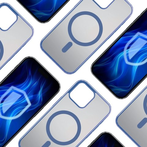 Etui na Apple iPhone 14 3mk Frosty MagCase Blue