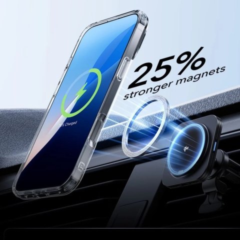 Etui obudowa ESR Classic Hybrid Kickstand Halolock Magsafe & Tempered Glass do iPhone 16 Pro Max Clear