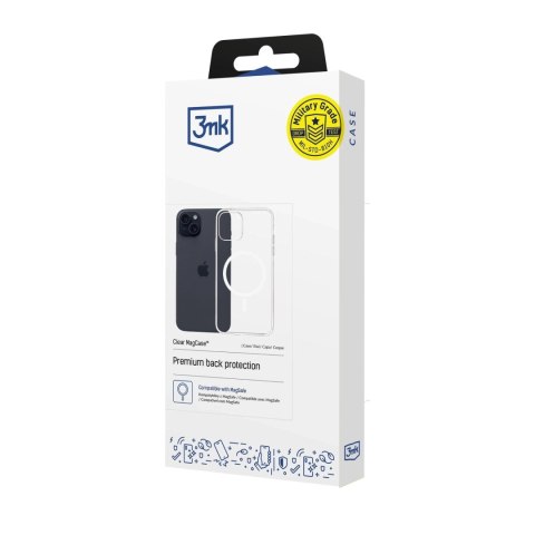 Etui ochronne case do Apple iPhone 15 3mk Clear MagCase