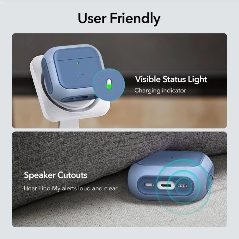 Etui ochronne na słuchawki ESR Orbit Halolock MagSafe Apple AirPods 4 Blue