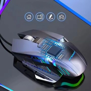 Mysz Gamingowa mechaniczna przewodowa Forev FV-507 z podświetleniem LED