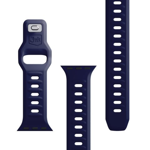 Pasek do smartwatcha 3mk Silicone Watch Strap do Apple Watch 42/44/45/49 mm Ocean Blue