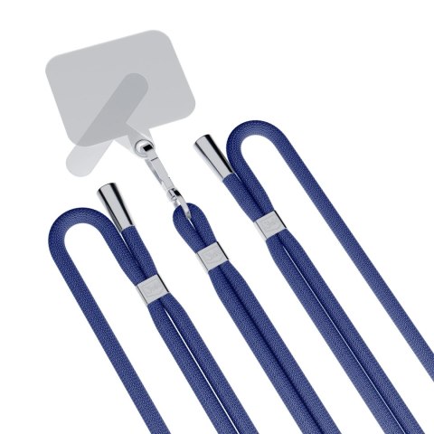 Uniwersalna smyczka do smartfona 3mk EasyClip Dark Blue (silver)