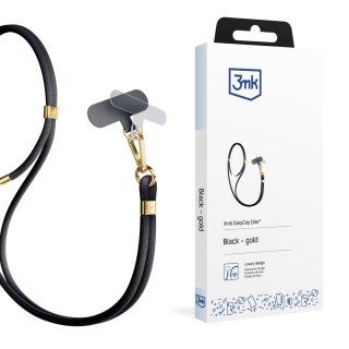 Uniwersalna smyczka do smartfona 3mk EasyClip Elite Black (Gold)