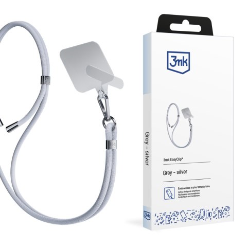 Uniwersalna smyczka do smartfona 3mk EasyClip Grey (silver)
