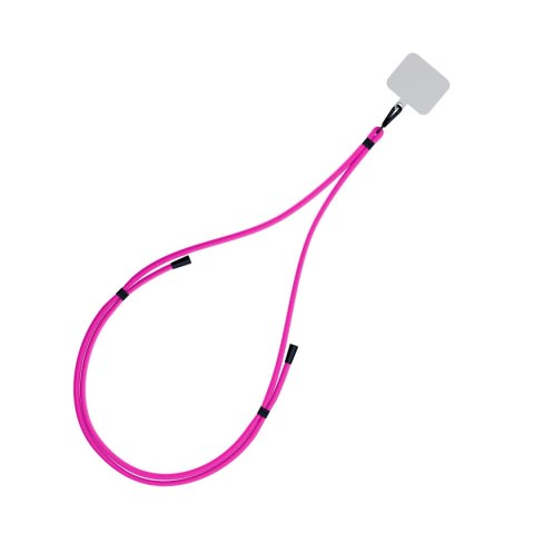 Uniwersalna smyczka do smartfona 3mk EasyClip Pink (black)