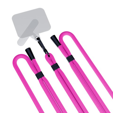 Uniwersalna smyczka do smartfona 3mk EasyClip Pink (black)